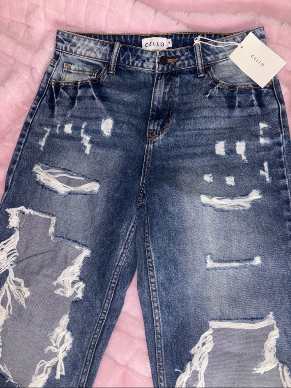 CELLO Distressed Blue Women's Ripped Jeans